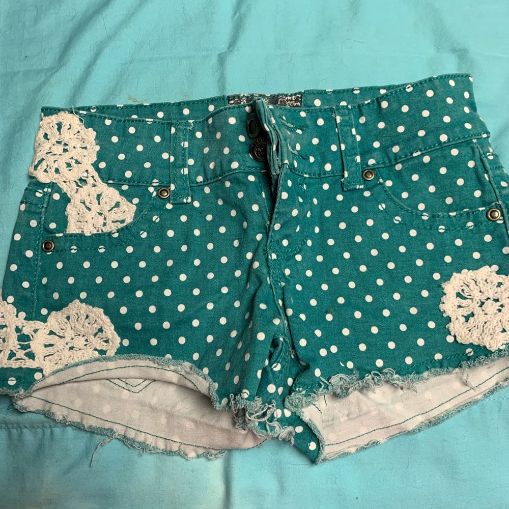 Teal shorts!